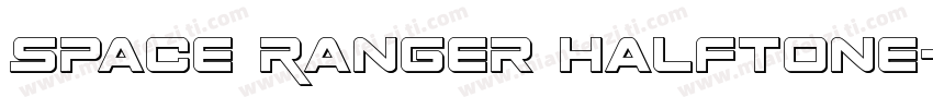 Space Ranger Halftone字体转换